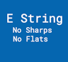 E String No Sharps Or Flats badge